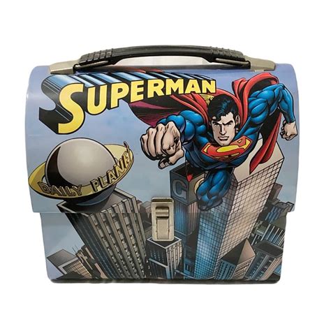 comics metal lunch box|Superman Dome Lunch Box .